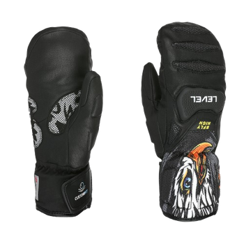 Lyžiarske rukavice Level SQ JR CF Mitt pk Black - 2024/25