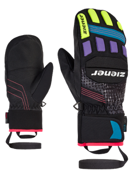 Lyžiarske rukavice Ziener Lauron AS PR Mitten Junior Glove Junior Multicolor Print - 2023/24