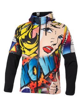 Mikina ENERGIAPURA SWEATSHIRT FULL ZIP WITH HOOD POP ART JUNIOR - 2021/22