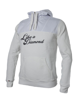 Mikina ENERGIAPURA Sweatshirt Svarte Like A Diamond White