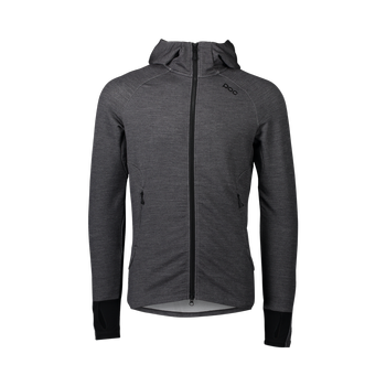 Mikina POC M`S Merino Zip Hood Sylvanite Grey Melange - 2023/24