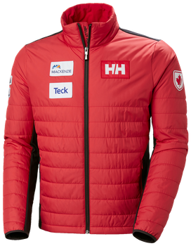 Páperová bunda Helly Hansen World Cup Insulator Jacket Red - 2023/24