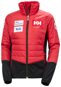 Páperová bunda Helly Hansen World Cup Insulator Jacket Red - 2023/24