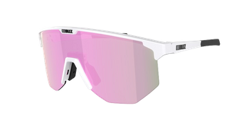 Slnečné okuliare BLIZ Hero White Matt Frame/Brown with Pink Lenses