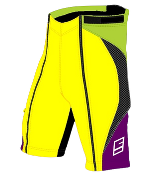 Šortky ENERGIAPURA New Workout Green/Yellow/Violet Junior