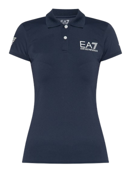 Tričko Emporio Armani Woman Jersey Polo Navy Blue