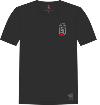 Tričko Van Deer Essential T-Shirt Black - 2024/25