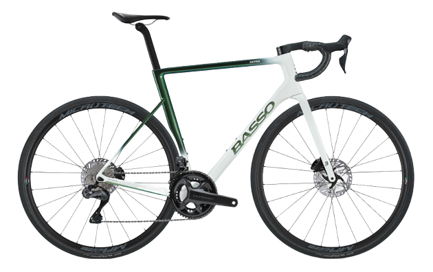 Cestny Bicykel Basso Astra Ultegra Di2 Pop Green/Microtech Mr Lite - 2023