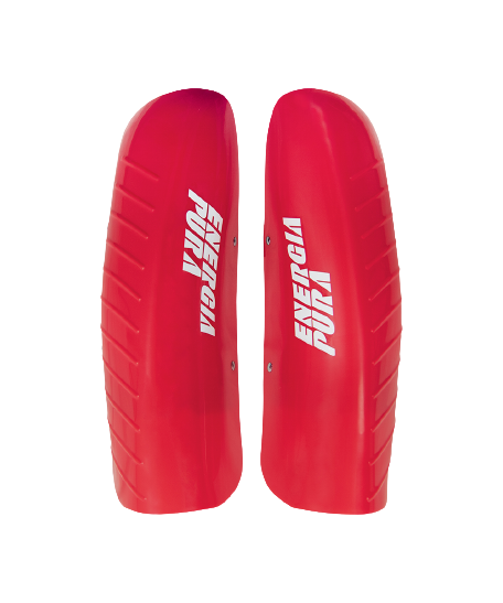 Chrániče holení ENERGIAPURA Shinguard Racing Red/White Senior - 2022/23