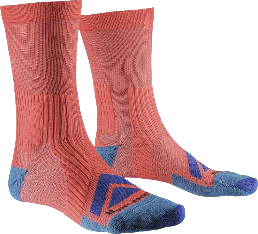 Cycling Socks X-SOCKS Bike Expert Crew Sunset/Twyce Blue - 2024