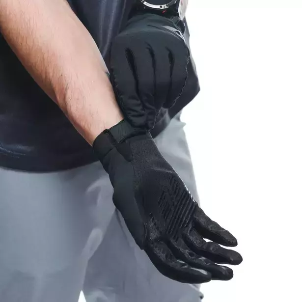 Cyklistické rukavice Hgc Hybrid Gloves Black/Black - 2023