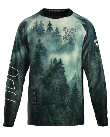 Cyklistický dres Energiapura Argo Long Sleeve T-shirt Life Forest - 2023