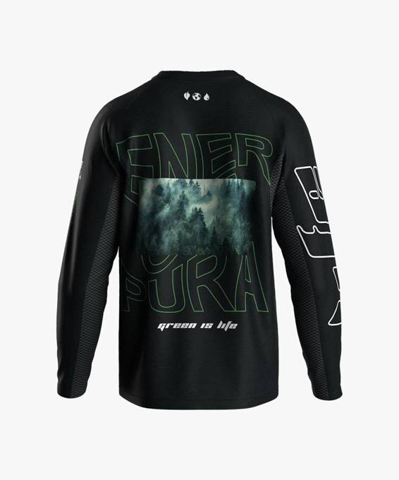 Cyklistický dres Energiapura Argo Long Sleeve T-shirt Life Forest - 2023