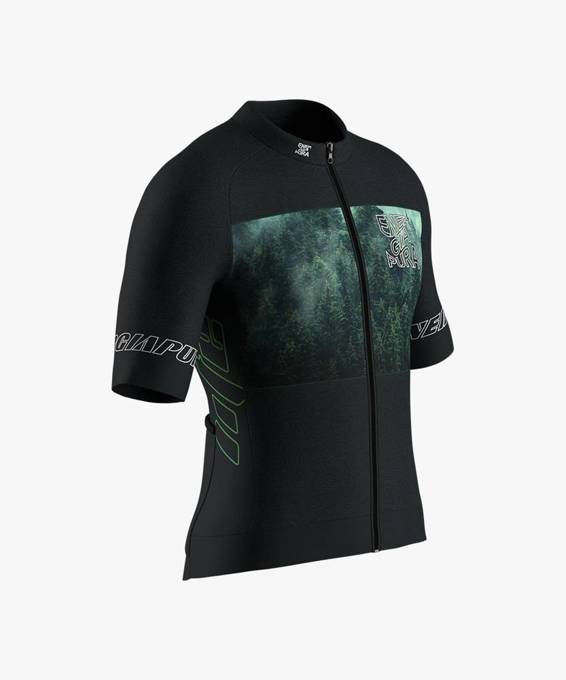 Cyklistický dres Energiapura T-Shirt Full Zip Life Forest Men/Ragl Alexander - 2023