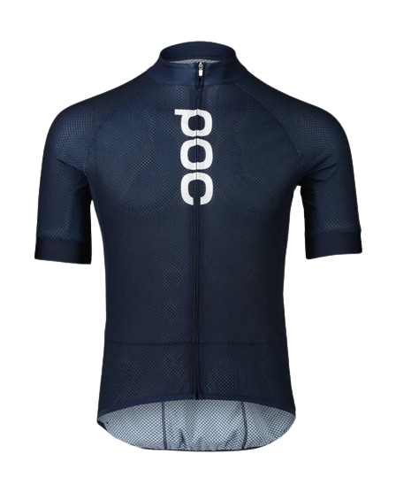 Cyklistický dres POC M's Essential Road Logo Jersey  Calcite Blue/Dark Calcite Blue - 2024