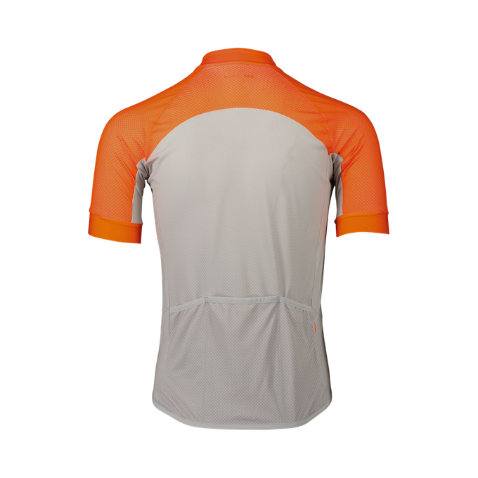 Cyklistický dres POC M's Essential Road Logo Jersey Zink Orange/Granite Grey - 2024