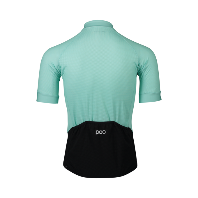 Cyklistický dres POC W'S ESSENTIAL ROAD LOGO JERSEY FLUORITE GREEN - 2021