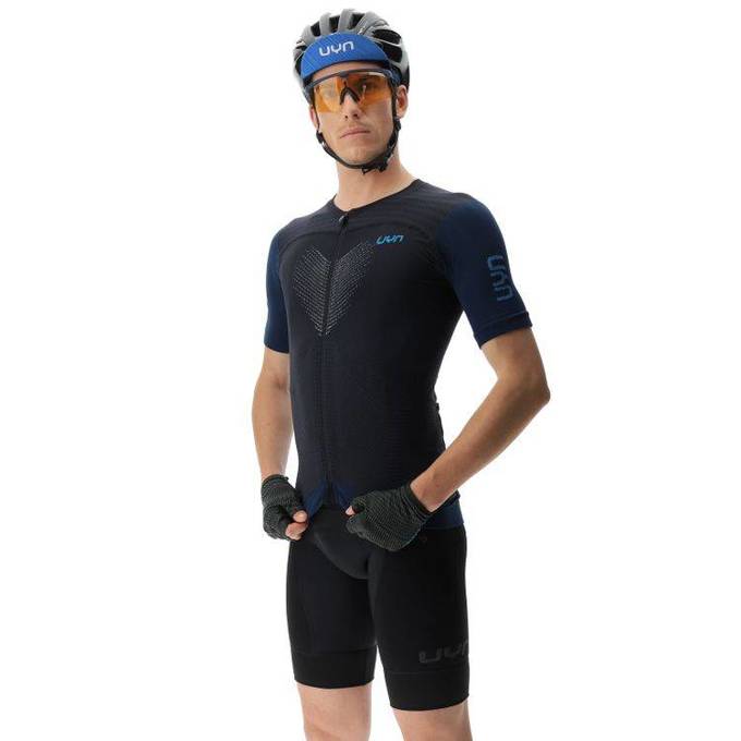 Cyklistický dres UYN Man Biking Garda Black/Peacot - 2023