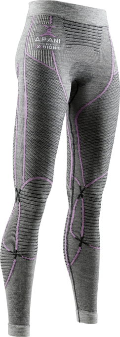 Funkčné nohavice X-BIONIC Apani 4.0 Merino Pants Women Black/Grey/Magnolia - 2022/23