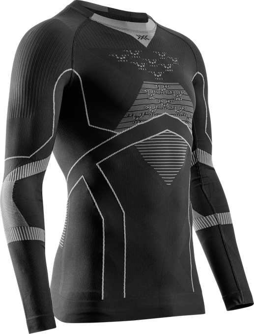 Funkčné tričko X-bionic Energy Accumulator Light Shirt LS Black/Light Grey - 2024/25