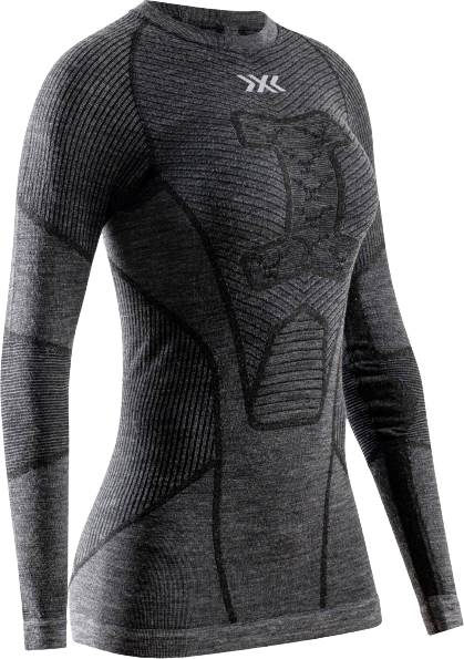 Funkčné tričko X-bionic Symbio Merino Shirt LS WMN Rhino Grey - 2024/25