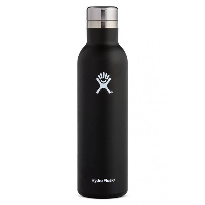 HYDRO FLASK 25 OZ WINE BOTTLE BLACK