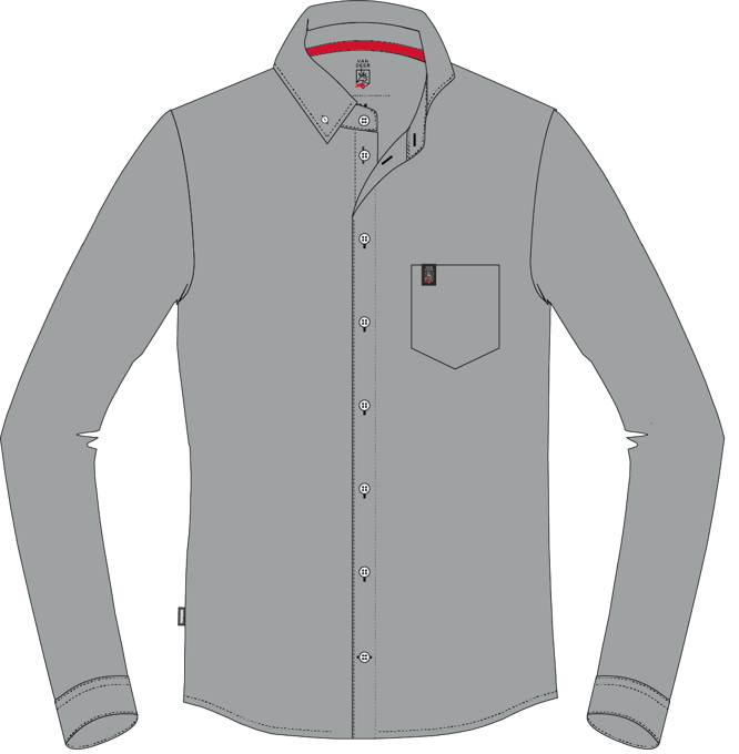 Košeľa Van Deer Casual Shirt Grey - 2024/25