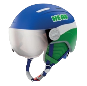 Lyžiarska helma HEAD Mojo Visor Blue/Green - 2024/25