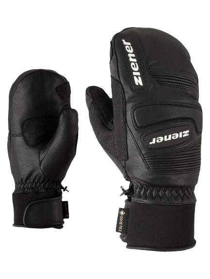 Lyžiarske Rukavice Ziener Guardi GTX + Gore Plus Warm PR Mitten Glove Ski Alpine Black - 2024/25