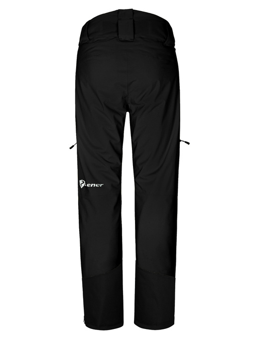 Lyžiarske nohavice ZIENER Temmo Full-Zip Junior Black - 2022/23