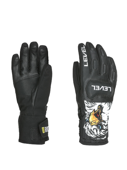 Lyžiarske rukavice LEVEL Race JR Black - 2022/23
