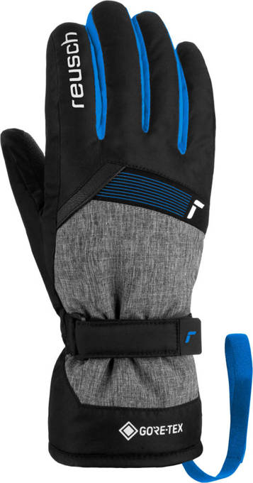 Lyžiarske rukavice REUSCH Flash GORE-TEX Junior Black/Black Melange/Brilliant Blue - 2022/23