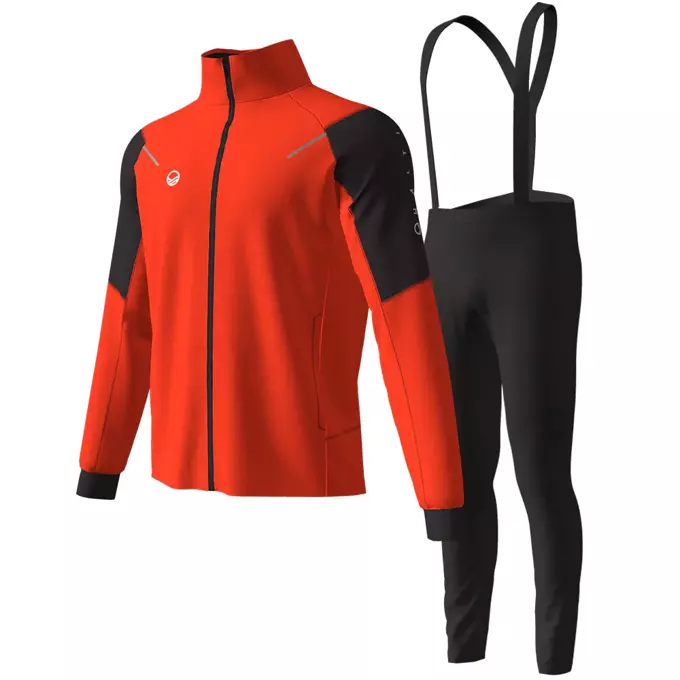 Men's Softshell Set Halti Nietos M XCT - Cherry Tomato Red