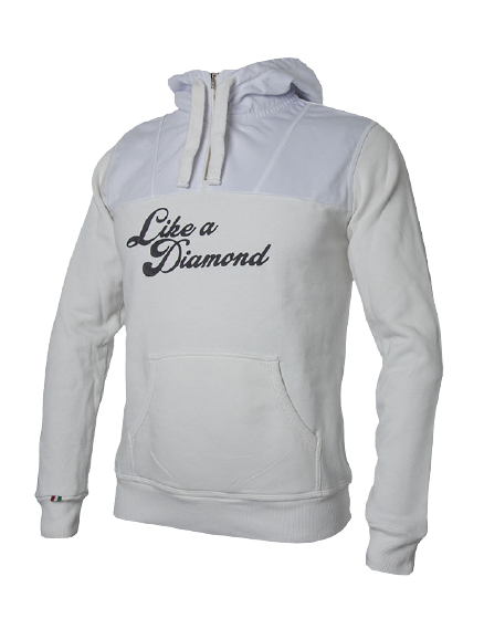 Mikina ENERGIAPURA Sweatshirt Svarte Like A Diamond White