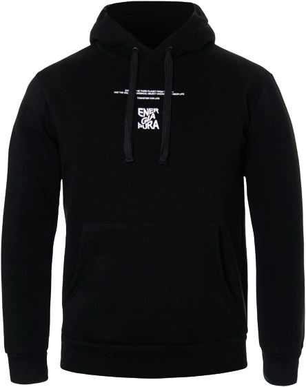 Mikina ENERGIAPURA Sweatshirt With Hood Lucan Black - 2023/24