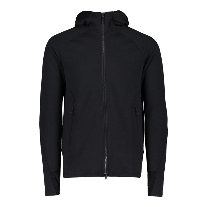 Mikina POC M's Merino Zip Hood Uranium Black - 2023/24