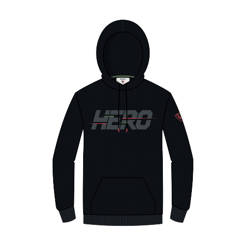 Mikina Rossignol Hero Hoodie Black - 2023/24