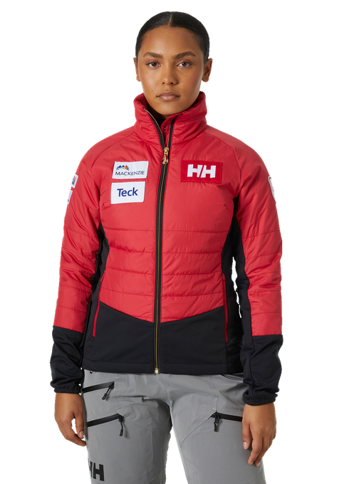 Páperová bunda Helly Hansen World Cup Insulator Jacket Red - 2023/24