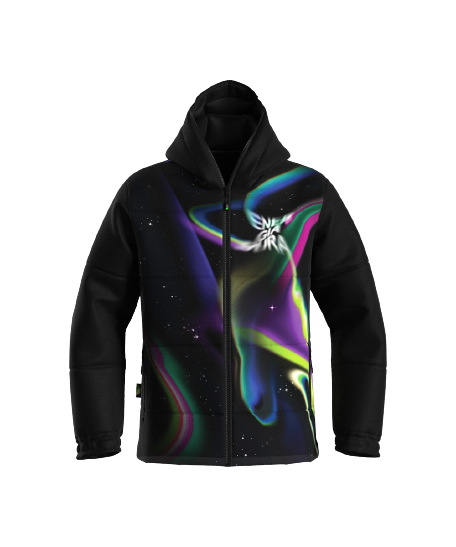 Ski jacket ENERGIAPURA Duvin Surreal Life JR Black/Life Space - 2023/24