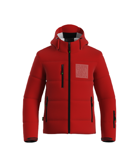 Ski jacket ENERGIAPURA Ilanz SR Red/Black - 2023/24