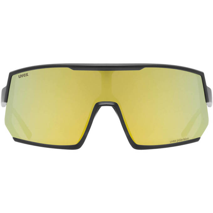 Slnečné okuliare Uvex Sportstyle 235 P - Black Mat/Mirror Yellow - 2023