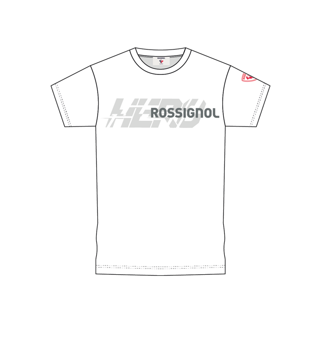 Tričko Rossignol New Hero Graphic Tee White - 2024/25