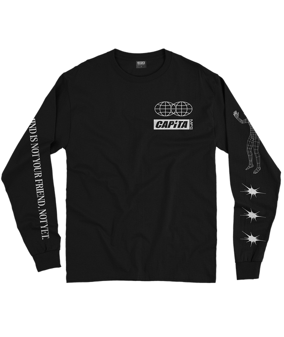 Tričko s Dlhým Rukávom Capita Friend Long Sleeve Tee Black - 2024/25