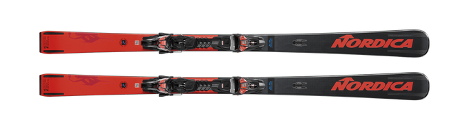Zjazdové lyže NORDICA Dobermann Spitfire 80 RB FDT + Xcell 12 FDT - 2022/23