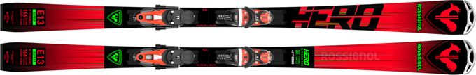 Zjazdové lyže Rossignol Hero Elite ST TI + Nx 12 Konect GW B80 Black Hot Red - 2023/24