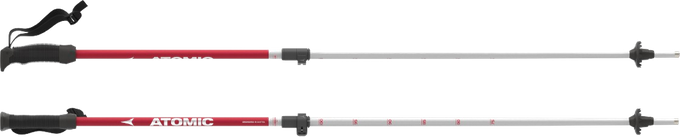 Zjazdové palice Atomic AMT JR Telescopic Red/Silver - 2024/25