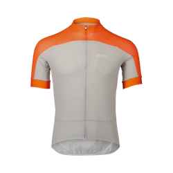 Cyklistický dres POC M's Essential Road Logo Jersey Zink Orange/Granite Grey - 2024