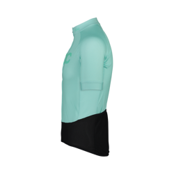 Cyklistický dres POC W'S ESSENTIAL ROAD LOGO JERSEY FLUORITE GREEN - 2021